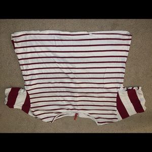 Divided striped T Shirt